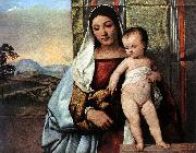 TIZIANO Vecellio Gipsy Madonna r oil painting on canvas